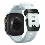 NOMAD Rocky Limited Edition Point Sport Band FKM rubber Strap ΑΔΙΑΒΡΟΧΟ για Apple Watch SERIES 4,5,6,SE,8,9 & ULTRA 1/2, APPLE watch Series 10 - 42/44/45/46/49mm - Icy ΜΠΛΕ Glow / ΜΑΥΡΟ - NM014445858