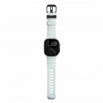 NOMAD Rocky Limited Edition Point Sport Band FKM rubber Strap ΑΔΙΑΒΡΟΧΟ για Apple Watch SERIES 4,5,6,SE,8,9 & ULTRA 1/2, APPLE watch Series 10 - 42/44/45/46/49mm - Icy ΜΠΛΕ Glow / ΜΑΥΡΟ - NM014445858