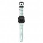 NOMAD Rocky Limited Edition Point Sport Band FKM rubber Strap ΑΔΙΑΒΡΟΧΟ για Apple Watch SERIES 4,5,6,SE,8,9 & ULTRA 1/2, APPLE watch Series 10 - 42/44/45/46/49mm - Icy ΜΠΛΕ Glow / ΜΑΥΡΟ - NM014445858