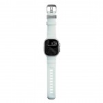 NOMAD Rocky Limited Edition Point Sport Band FKM rubber Strap ΑΔΙΑΒΡΟΧΟ για Apple Watch SERIES 4,5,6,SE,8,9 & ULTRA 1/2, APPLE watch Series 10 - 42/44/45/46/49mm - Icy ΜΠΛΕ Glow / ΑΣΗΜΙ - NM014452858