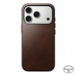 NOMAD θήκη δερμάτινη Traditional Horween MagSafe για Apple iPhone 17 PRO 6.3 2025 - rustic ΚΑΦΕ - NM011970858
