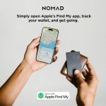NOMAD Ultra-thin "Apple's Find My" app συμβατή κάρτα εύρεσης για Μαγνητικό Πορτοφόλι  - ΜΑΥΡΟ - NM01297185