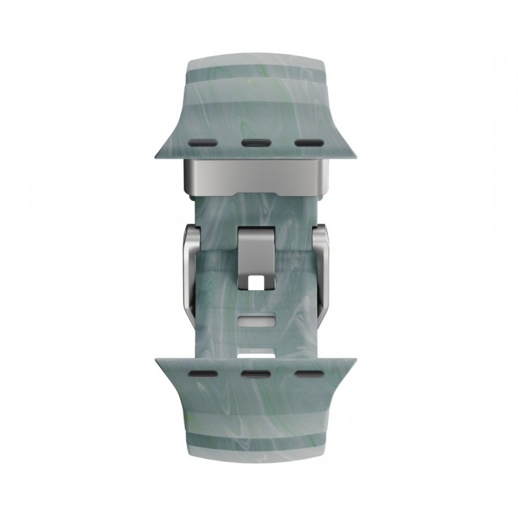 NOMAD Rocky Limited Edition Point Sport Band FKM rubber Strap ΑΔΙΑΒΡΟΧΟ για Apple Watch SERIES 4,5,6,SE,8,9 & ULTRA 1/2/3, APPLE watch Series 10 - 42/44/45/46/49mm - Sierra Stone / ΑΣΗΜΙ - NM009872858