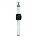 NOMAD Rocky Limited Edition Point Sport Band FKM rubber Strap ΑΔΙΑΒΡΟΧΟ για Apple Watch SERIES 4,5,6,SE,8,9 & ULTRA 1/2/3, APPLE watch Series 10 - 42/44/45/46/49mm - Icy ΜΠΛΕ Glow / ΜΑΥΡΟ - NM014445858