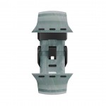 NOMAD Rocky Limited Edition Point Sport Band FKM rubber Strap ΑΔΙΑΒΡΟΧΟ για Apple Watch SERIES 4,5,6,SE,8,9 & ULTRA 1/2/3, APPLE watch Series 10 - 42/44/45/46/49mm - Sierra Stone / ΑΣΗΜΙ - NM009865858