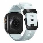 NOMAD Rocky Limited Edition Point Sport Band FKM rubber Strap ΑΔΙΑΒΡΟΧΟ για Apple Watch SERIES 4,5,6,SE,8,9 & ULTRA 1/2/3, APPLE watch Series 10 - 42/44/45/46/49mm - Icy ΜΠΛΕ Glow / ΜΑΥΡΟ - NM014445858