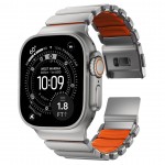 Nomad Stratos Titanium Grade 4 BAND FKM Μπρασελέ Μεταλλικό για Apple Watch SERIES - 42/44/45/46/49mm ULTRA 1/2/3 - Natural ΤΙΤΑΝΙΟ / Ultra ΠΟΡΤΟΚΑΛΙ - NM011123858 