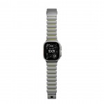 Nomad Stratos Titanium Grade 4 BAND FKM Μπρασελέ Μεταλλικό για Apple Watch SERIES - 42/44/45/46/49mm ULTRA 1/2/3 - Natural ΤΙΤΑΝΙΟ / Volt LIME ΠΡΑΣΙΝΟ - NM011147858