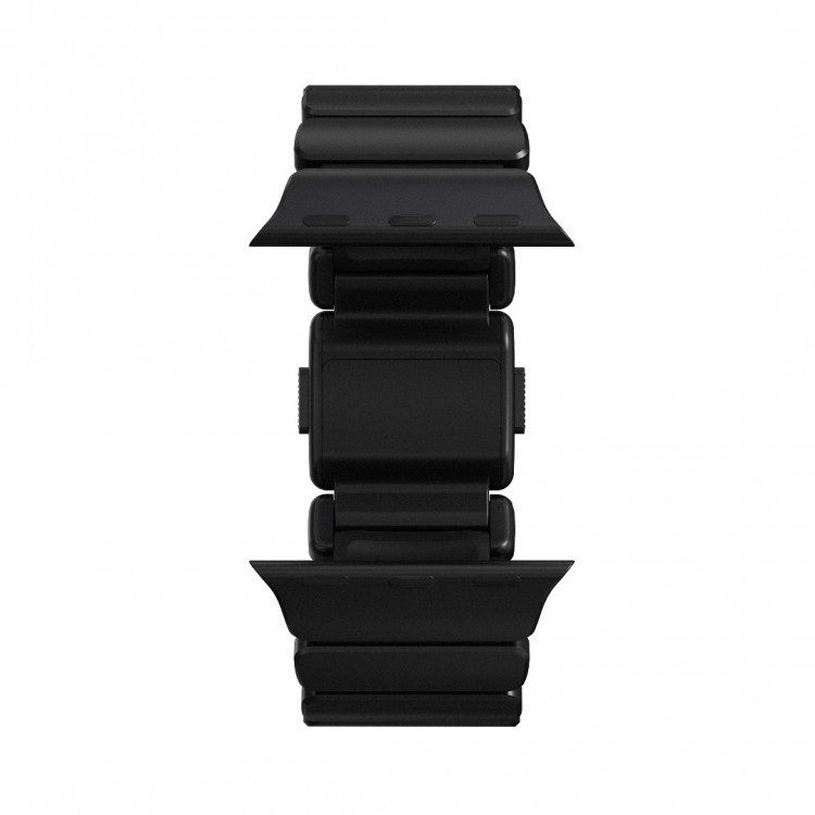 Nomad Stratos Titanium Grade 4 BAND FKM Μπρασελέ Μεταλλικό για Apple Watch SERIES - 42/44/45/46/49mm ULTRA 1/2/3 - ΜΑΥΡΟ ΤΙΤΑΝΙΟ / ΜΑΥΡΟ - NM011154858 