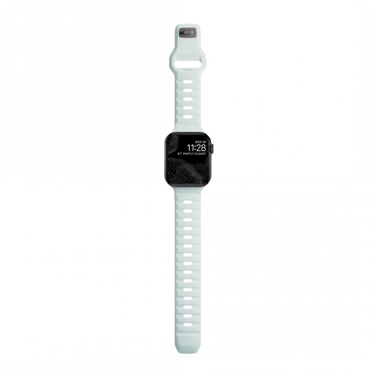 NOMAD Sport Strap V2 LSR Waterproof silicone M/L για Apple Watch 7,8,9 (41mm), Apple Watch 10 (42mm), 6/SE/5/4 (40mm) & Series 3/2/1 (38mm) - Naval BLUE - NM01122685