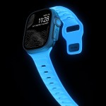 NOMAD Sport Strap V2 LSR Waterproof silicone M/L για Apple Watch SERIES 4,5,6,SE,8,9 & ULTRA 1/2, Apple Series 10 46mm - 42/44/45/46/49mm - Ice ΜΠΛΕ Glow - NM01123385 