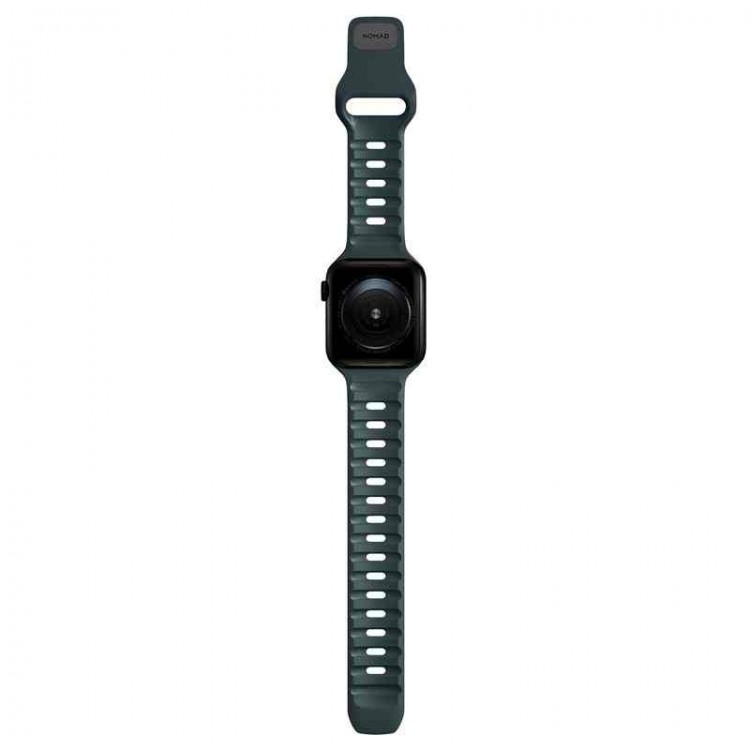 NOMAD Sport Strap V2 LSR Waterproof silicone M/L για Apple Watch 7 (45mm), 6/SE/5/4 (44mm) & Series 3/2/1 (42mm) - MARINE ΜΠΛΕ - NM01133285 