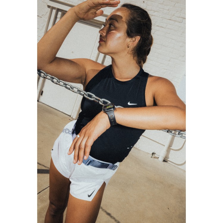 NOMAD Tempo Αδιάβροχο λουράκι FKM σιλικόνης με Αλουμινίου Pin για Apple Watch ULTRA SERIES 1/2/3 49mm - ΜΑΥΡΟ - NM011468858