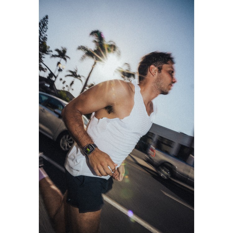 NOMAD Tempo Αδιάβροχο λουράκι FKM σιλικόνης με Αλουμινίου Pin για Apple Watch ULTRA SERIES 1/2/3 49mm - ΜΑΥΡΟ - NM011468858