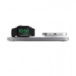 Nomad Base ONE Max MagSafe 15W Ασύρματη Βάση Qi Φόρτισης Premium glass για Apple iPhone και Apple Watch - ΑΣΗΜΙ - NM01310785