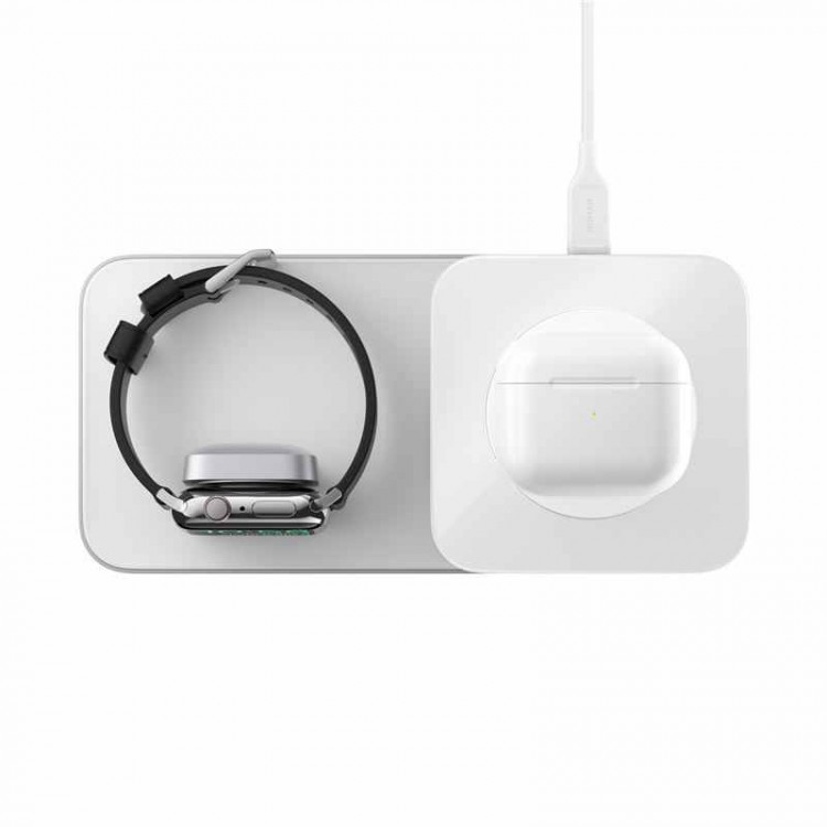 Nomad Base ONE Max MagSafe 15W Ασύρματη Βάση Qi Φόρτισης Premium glass για Apple iPhone και Apple Watch - ΑΣΗΜΙ - NM01174585