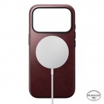 NOMAD θήκη δερμάτινη Modern Horween MagSafe για Apple iPhone 17 PRO 6.3 2025 - burgundy ΚΑΦΕ - NM011857858