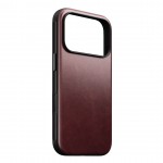 NOMAD θήκη δερμάτινη Modern Horween MagSafe για Apple iPhone 17 PRO 6.3 2025 - burgundy ΚΑΦΕ - NM011857858