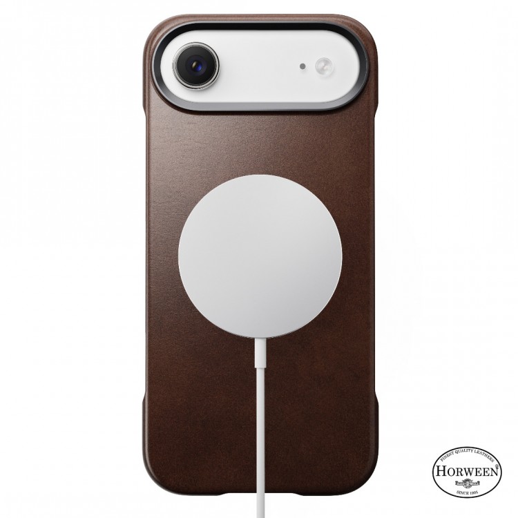 NOMAD θήκη δερμάτινη Traditional Horween MagSafe για Apple iPhone 17 AIR 6.6 5G 2025 - rustic ΚΑΦΕ - NM011864858