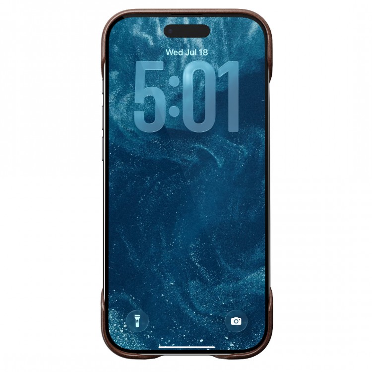 NOMAD θήκη δερμάτινη Traditional Horween MagSafe για Apple iPhone 17 AIR 6.6 5G 2025 - rustic ΚΑΦΕ - NM011864858