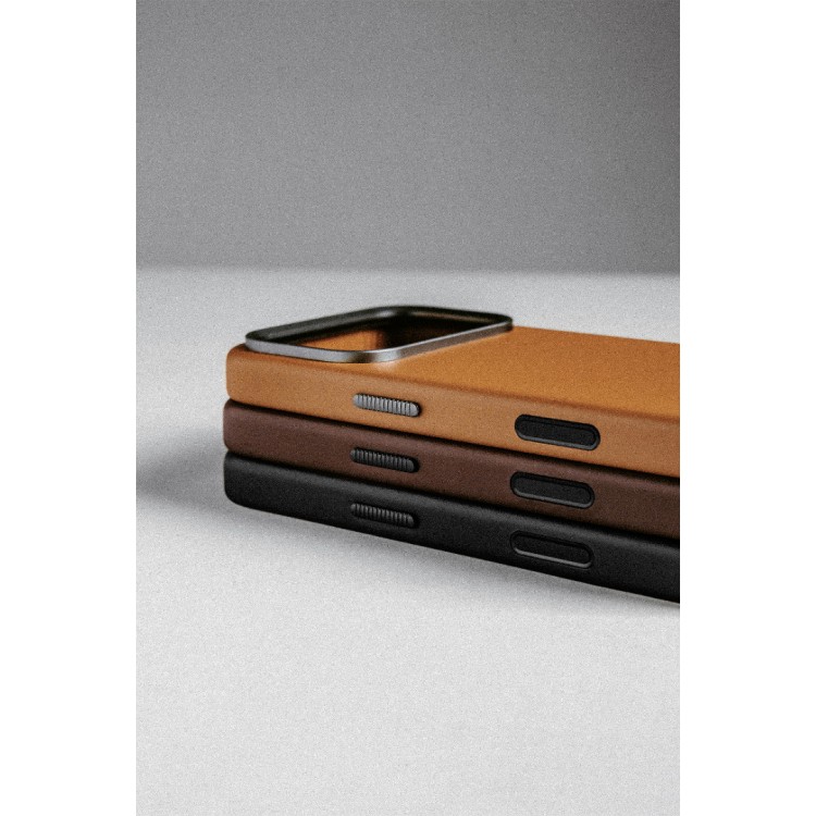 NOMAD θήκη δερμάτινη Traditional Horween MagSafe για Apple iPhone 17 PRO MAX 6.9 2025 - rustic ΚΑΦΕ - NM011918858