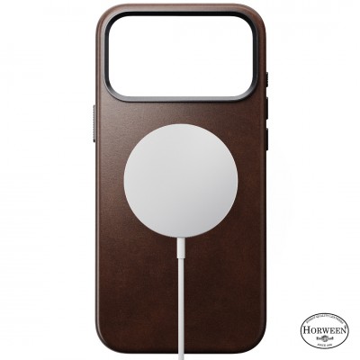 NOMAD θήκη δερμάτινη Traditional Horween MagSafe για Apple iPhone 17 PRO MAX 6.9 2025 - rustic ΚΑΦΕ - NM011918858