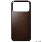 NOMAD θήκη δερμάτινη Traditional Horween MagSafe για Apple iPhone 17 PRO MAX 6.9 2025 - rustic ΚΑΦΕ - NM011918858
