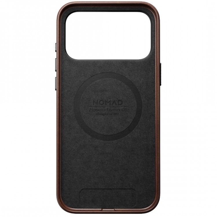 NOMAD θήκη δερμάτινη Traditional Horween MagSafe για Apple iPhone 17 PRO MAX 6.9 2025 - rustic ΚΑΦΕ - NM011918858