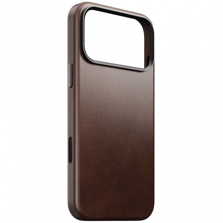 NOMAD θήκη δερμάτινη Traditional Horween MagSafe για Apple iPhone 17 PRO MAX 6.9 2025 - rustic ΚΑΦΕ - NM011918858