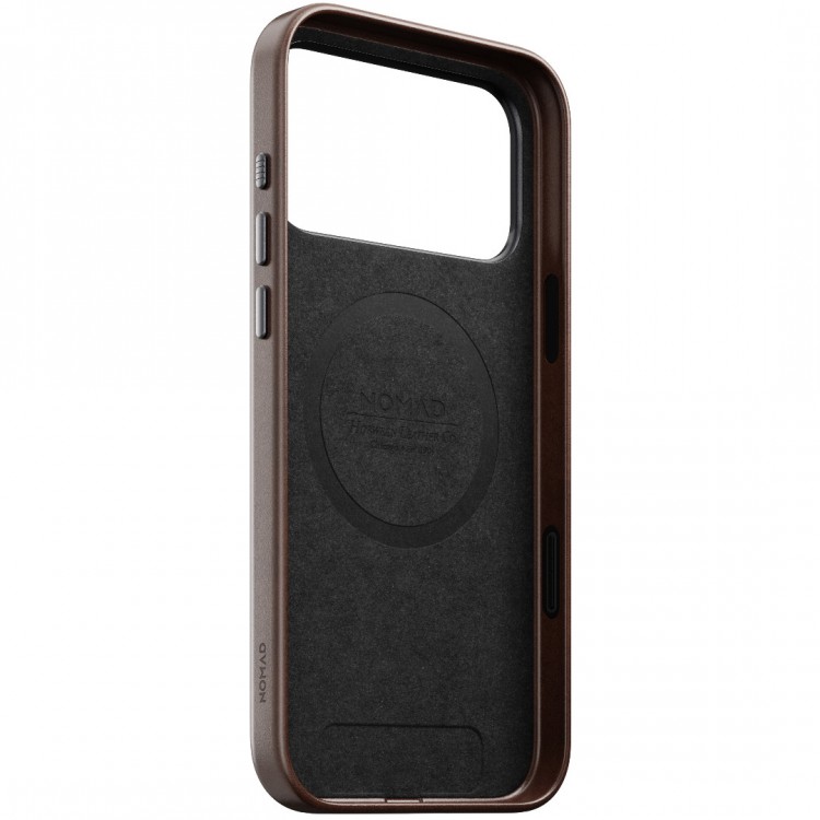 NOMAD θήκη δερμάτινη Traditional Horween MagSafe για Apple iPhone 17 PRO MAX 6.9 2025 - rustic ΚΑΦΕ - NM011918858