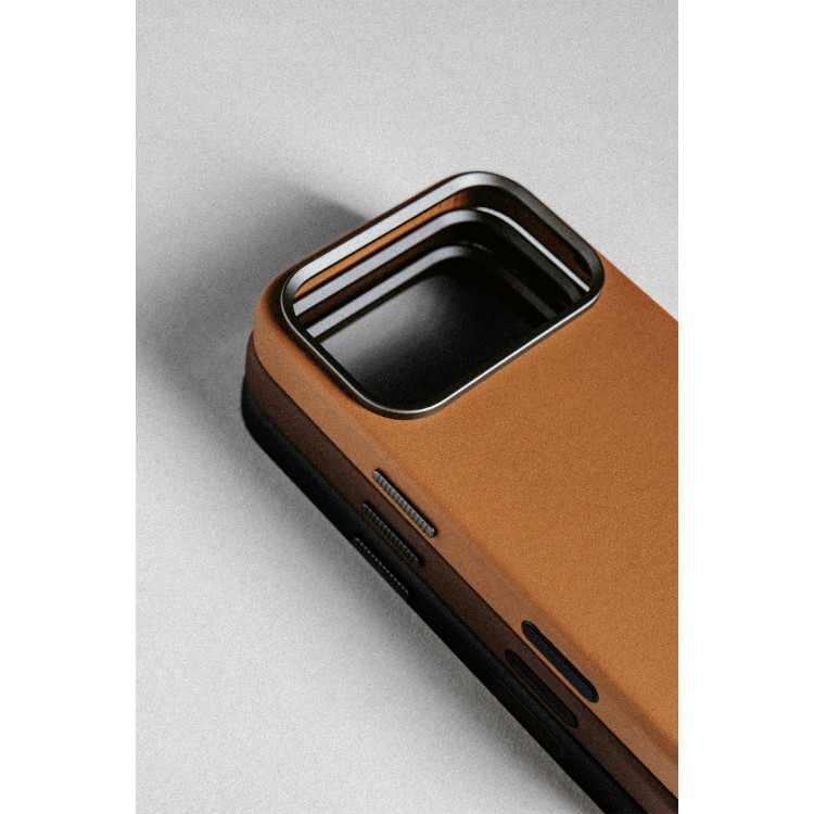 NOMAD θήκη δερμάτινη Traditional Horween MagSafe για Apple iPhone 17 PRO MAX 6.9 2025 - rustic ΚΑΦΕ - NM011918858