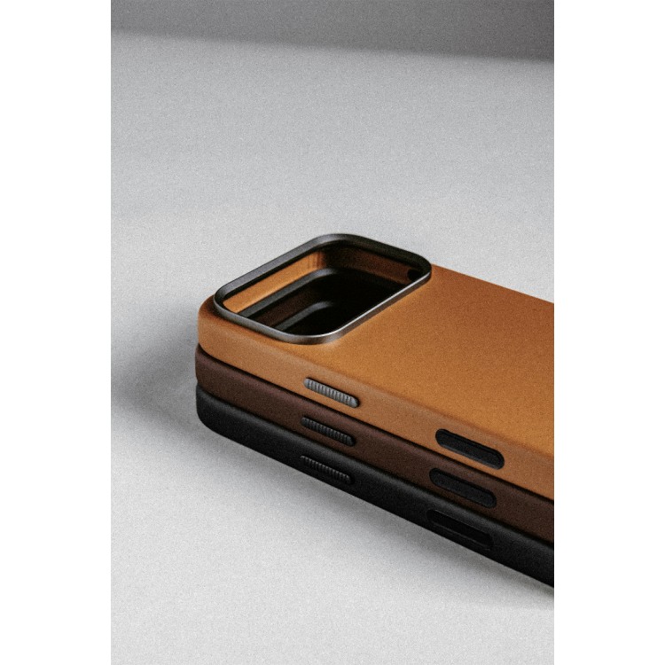 NOMAD θήκη δερμάτινη Traditional Horween MagSafe για Apple iPhone 17 PRO MAX 6.9 2025 - rustic ΚΑΦΕ - NM011918858