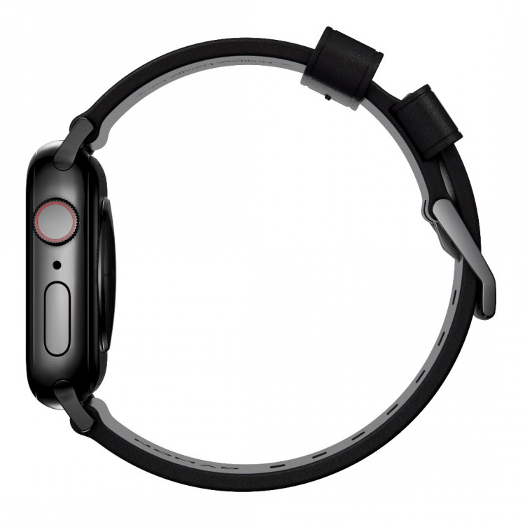 Nomad Δερμάτινο Strap Modern για Apple Watch SERIES - 42/44/45/46/49mm ULTRA 1/2 - ΜΑΥΡΟ/ΜΑΥΡΟ - NM01198185