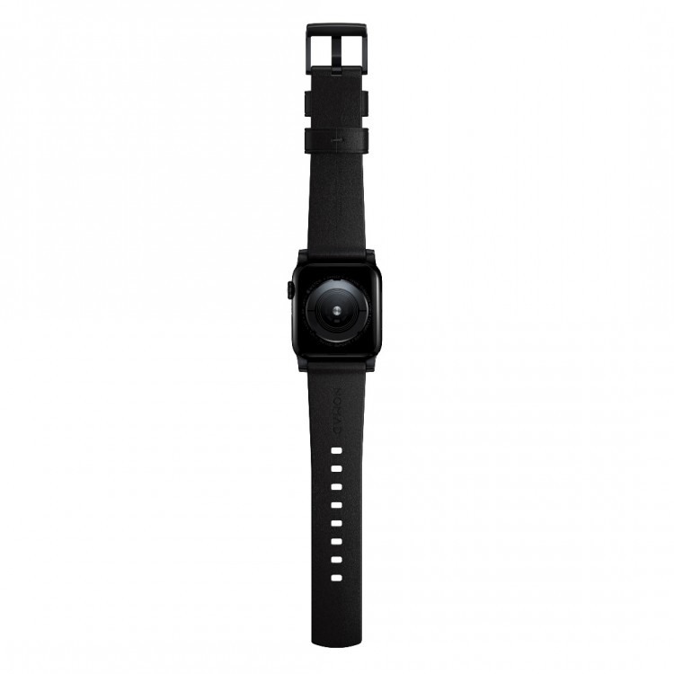 Nomad Δερμάτινο Strap Modern για Apple Watch SERIES - 42/44/45/46/49mm ULTRA 1/2 - ΜΑΥΡΟ/ΜΑΥΡΟ - NM01198185