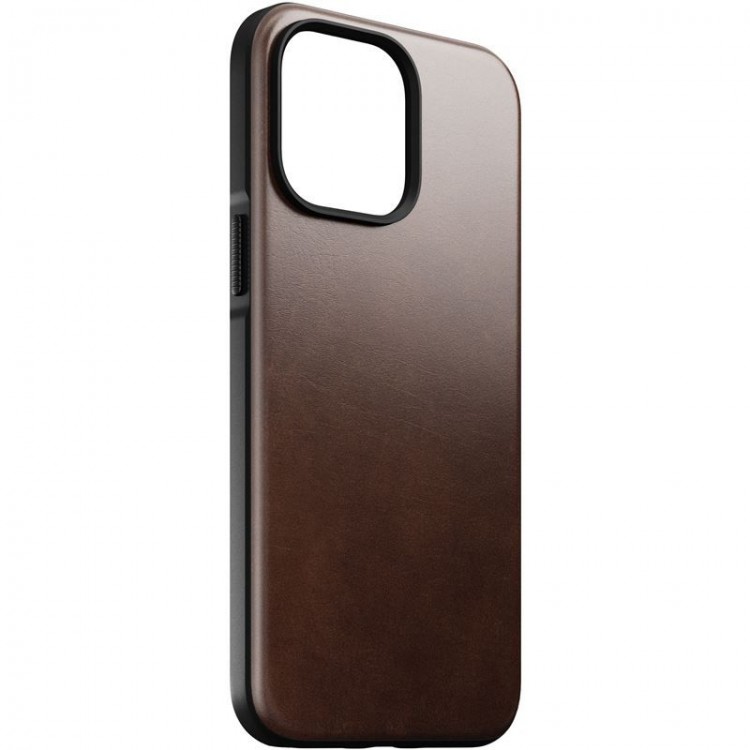 NOMAD θήκη δερμάτινη Rugged rustic MagSafe για Apple iPhone 14 Pro MAX 6.7 2022 - ΚΑΦΕ - NM01224785