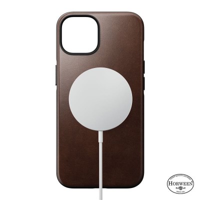 NOMAD Leather Case Rugged rustic MagSafe for Apple iPhone 14 6.1 - BROWN - NM01226185