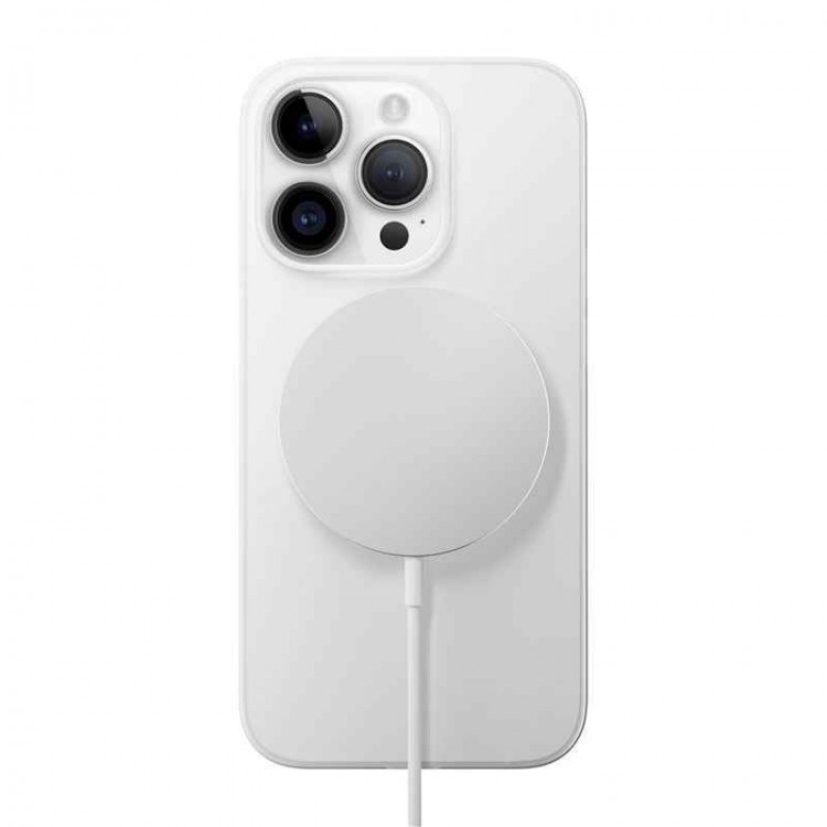NOMAD θήκη Super Slim MagSafe για Apple iPhone 15 PRO 6.1 2023 - frost ΛΕΥΚΟ - NM01665885