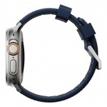 NOMAD Sport Rugged Strap V2 FKM Waterproof silicone για Apple Watch SERIES 4,5,6,SE,8,9 & ULTRA - 42mm-44mm-45mm-49mm - ΜΠΛΕ ΑΣΗΜΙ - NM01296485