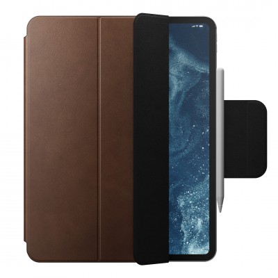 NOMAD θήκη δερμάτινη Magnetic Pencil Folio Plus για Apple iPad Pro 13 M4 2024 - ΚΑΦΕ - NM013060858