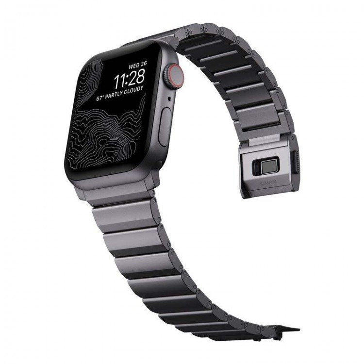 Nomad Aluminum BAND Μπρασελέ Μεταλλικό για Apple Watch SERIES - 42mm-44mm-45mm-49mm - ΓΚΡΙ - NM01327585 