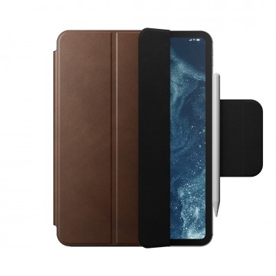 NOMAD θήκη δερμάτινη Magnetic Pencil Folio Plus για Apple iPad Pro 11" M4 (2024 - 5th gen - M4) - ΚΑΦΕ - NM013305858