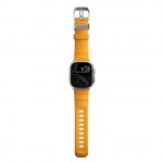 NOMAD Rocky Point Sport Band FKM rubber Strap ΑΔΙΑΒΡΟΧΟ για Apple Watch SERIES 4,5,6,SE,8,9 & ULTRA - 42mm-44mm-45mm-49mm - Sol ΚΙΤΡΙΝΟ - NM013602858