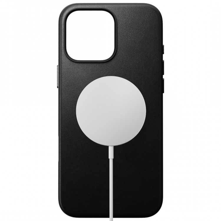 NOMAD θήκη δερμάτινη Traditional MagSafe για Apple iPhone 16 PRO MAX 6.9 2024 - ΜΑΥΡΟ - NM01388685