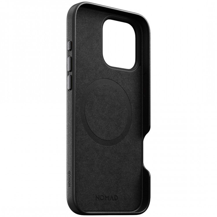 NOMAD θήκη δερμάτινη Traditional MagSafe για Apple iPhone 16 PRO MAX 6.9 2024 - ΜΑΥΡΟ - NM01388685