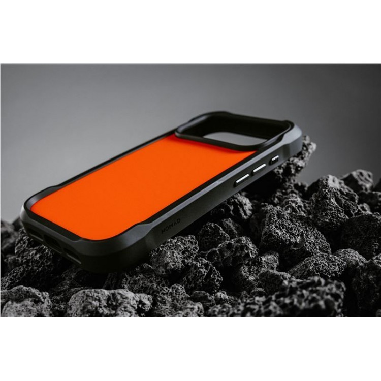NOMAD θήκη Rugged Protective MagSafe με Πολυκαρβονικό πλαίσιο για Apple iPhone 17 Pro 6.3 2025 - Ultra ΠΟΡΤΟΚΑΛΙ - NM014070858
