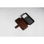 NOMAD θήκη Πορτοφόλι δερμάτινη Horween Modern Folio Rugged rustic MagSafe για Apple iPhone 17 PRO MAX 6.9 2025 - ΚΑΦΕ - NM014100858