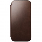 NOMAD θήκη Πορτοφόλι δερμάτινη Horween Modern Folio Rugged rustic MagSafe για Apple iPhone 17 PRO MAX 6.9 2025 - ΚΑΦΕ - NM014100858