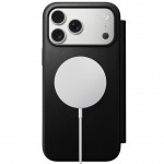 NOMAD θήκη Πορτοφόλι δερμάτινη Modern Folio Rugged rustic MagSafe για Apple iPhone 17 PRO 6.3 5G 2025 - ΜΑΥΡΟ - NM014193858