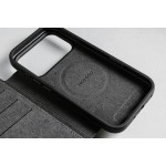 NOMAD θήκη Πορτοφόλι δερμάτινη Modern Folio Rugged rustic MagSafe για Apple iPhone 17 PRO 6.3 2025 - ΚΑΦΕ - NM014186858