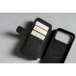 NOMAD θήκη Πορτοφόλι δερμάτινη Modern Folio Rugged rustic MagSafe για Apple iPhone 17 PRO 6.3 2025 - ΚΑΦΕ - NM014186858